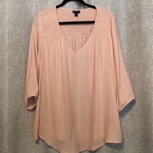 Torrid Blouse size 1 Blush pink color
